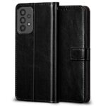 Shock Proof Flip Cover Back Case for Samsung Galaxy A73 5G | Magnetic Wallet Leather Case with Stand - Image 2