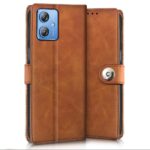 Shock Proof Flip Cover Back Case for Motorola Moto G54 5G | Magnetic Wallet Leather Case with Stand - Image 4