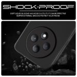 Back Cover for Oppo F27 5G | Ultra Slim Soft Rubberised Case | Inner Velvet Fabric Lining | Matte Silicone Flexible Mobile Case | Camera Protection - Black - Image 4