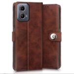 Shock Proof Flip Cover Back Case for Motorola Moto G34 5G | Magnetic Wallet Leather Case with Stand - Image 4