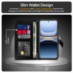 Shock Proof Flip Cover Back Case for Iqoo 13 5G | Magnetic Wallet Leather Case with Stand - Image 4