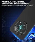 kelpuj Slim Frameless Back Cover for Realme Narzo 70 | Narzo 70 Pro | Realme 12 Plus | P1 5G | Ultra Thin Lightweight Design & Camera Protection | Soft Matte Silicone Flexible Mobile Case (Black) - Image 8