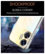 kelpuj Crystal Clear Transparent Back Case Cover for Realme C55 | Realme Narzo N55 Full Device & Camera Protection Shockproof TPU Silicone Back Cover Case Transparent - Image 6