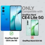 Shock Proof Back Case Mobile Cover for 1+ OnePlus Nord CE 4 Lite 5G | Back Cover Case (Tough Armor | Hybrid PC + TPU | Ring Holder & in-Built Kickstand | Black) - Image 2