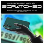 Back Cover for Samsung Galaxy M55 5G | M55s 5G | F55 5G | Ultra Slim Soft Rubberised Case | Inner Velvet Fabric Lining | Matte Silicone Flexible Mobile Case | Camera Protection - Green - Image 8