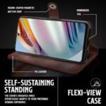 Shock Proof Flip Cover Back Case for Motorola Moto G60 | Magnetic Wallet Leather Case with Stand - Image 8