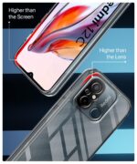 Ultra-Hybrid Clear Back Case Cover Designed for Redmi 12C | Poco C55 | Sleek Hard Back | Non-Yellowing | Cushion Edge Technology Shockproof Drop & Camera Protection Bump Transparent - Image 5