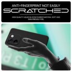 Back Cover for iQOO Z9s Pro 5G | Vivo T3 Pro 5G | Ultra Slim Soft Rubberised Case | Inner Velvet Fabric Lining | Matte Silicone Flexible Mobile Case | Camera Protection - Black - Image 8