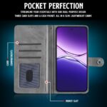 Shock Proof Flip Cover Back Case for Oppo F29 5G | Magnetic Wallet Leather Case with Stand - Image 4