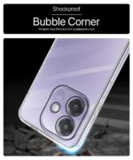 Transparent Back Cover Case Compatible with Oppo A3x 5G, A3x 4G & A3 5G Shockproof TPU Silicone Mobile Cover with Raised Bumps for Full Body & Camera Protection Clear/Transparent - Image 5