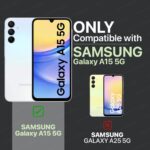 Shock Proof Back Case Mobile Cover for Samsung Galaxy A15 5G | Back Cover Case (Tough Armor | Hybrid PC + TPU | Ring Holder & in-Built Kickstand | Blue) - Image 2