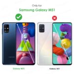 Shock Proof Flip Cover Back Case for Samsung Galaxy M51 | Magnetic Wallet Leather Case with Stand - Image 2