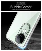 Transparent Back Cover Case for iQOO Z9s 5G | Vivo V40e 5G | Raised Bumps for Full Device & Camera Protection Shockproof TPU Silicone Back Case Mobile Cover Transparent - Image 8