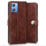 Shock Proof Flip Cover Back Case for Motorola Moto G54 5G | Magnetic Wallet Leather Case with Stand - Image 4
