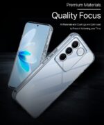kelpuj Crystal Clear Transparent Back Case for Compatible with Vivo V27 / V27 Pro | Shockproof TPU Silicone Cover | Full Body & Camera Protection Transparent - Image 7