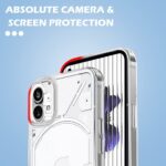 TPU Shockproof Back Cover Case Compatible for Nothing Phone 1 5G Nothing Phone 1 5G (Transparent Crystal Clear) - Image 4