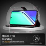 Shock Proof Flip Cover Back Case for Realme P3 Pro 5G | Magnetic Wallet Leather Case with Stand - Image 5