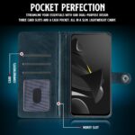 Shock Proof Flip Cover Back Case for Poco M7 Pro 5G | Magnetic Wallet Leather Case with Stand - Image 4