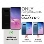 Shock Proof Flip Cover Back Case for Samsung Galaxy S10 | Magnetic Wallet Leather Case with Stand - Image 2