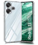 kelpuj Crystal Clear Transparent Back Case Cover for Mi Redmi 13 5G | Poco M6 Plus 5G | Full Device & Camera Protection Shockproof TPU | Flexible Silicone Back Cover Case Transparent - Image 4