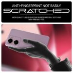 Back Cover for Vivo V29e 5G | Ultra Slim Soft Rubberised Case | Inner Velvet Fabric Lining | Matte Silicone Flexible Mobile Case | Camera Protection - Lilac - Image 5