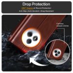 Shock Proof Flip Cover Back Case for Realme Narzo 80 Pro 5G | Magnetic Wallet Leather Case with Stand - Image 4