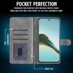 Shock Proof Flip Cover Back Case for Realme 13 Pro 5G | Magnetic Wallet Leather Case with Stand - Image 4