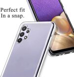 Ultra Hybrid Back Cover Crystal Clear Shockproof TPU Silicone Back Cover Case for Samsung Galaxy A32 5G Transparent - Image 5