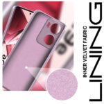Back Cover for Vivo V29e 5G | Ultra Slim Soft Rubberised Case | Inner Velvet Fabric Lining | Matte Silicone Flexible Mobile Case | Camera Protection - Lilac - Image 3