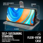 Shock Proof Flip Cover Back Case for Redmi Note 10 Lite | Magnetic Wallet Leather Case with Stand - Image 5