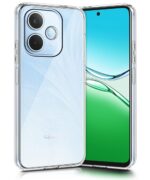 kelpuj Transparent Back Cover Case for Oppo A5 Pro 5G | Raised Bumps for Full Device & Camera Protection Shockproof TPU Silicone Back Case Mobile Cover Transparent - Image 2