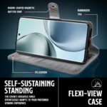 Shock Proof Flip Cover Back Case for Realme 14 Pro Plus 5G | Magnetic Wallet Leather Case with Stand - Image 5