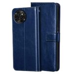 Shock Proof Flip Cover Back Case for Itel S23 | Magnetic Wallet Leather Case with Stand - Image 2