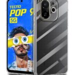 Crystal Clear Transparent Back Cover Case Compatible with Tecno Pop 9 5G & Tecno Spark 30C 5G Shockproof Flexible TPU Silicone Case with Full Body & Camera Protection Transparent