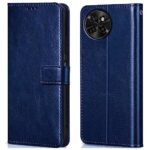 Shock Proof Flip Cover Back Case for Itel S23 | Magnetic Wallet Leather Case with Stand
