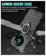 Shock Proof Back Case Mobile Cover for Realme Narzo 70 | Narzo 70 Pro | Realme 12 Plus | P1 5G | Back Cover Case (Tough Armor | Hybrid PC + TPU | Ring Holder & in-Built Kickstand | Black) - Image 8