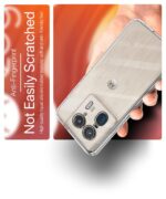 Crystal Clear Transparent Back Cover Case Compatible with Motorola Moto Edge 50 Ultra Shockproof Flexible TPU Silicone Case with Full Body & Camera Protection Transparent - Image 7