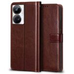 Shock Proof Flip Cover Back Case for Realme 10 Pro Plus 5G | Magnetic Wallet Leather Case with Stand - Image 3