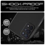 Back Cover for Oppo A74 5G | Ultra Slim Soft Rubberised Case | Inner Velvet Fabric Lining | Matte Silicone Flexible Mobile Case | Camera Protection - Black - Image 3