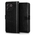 Shock Proof Flip Cover Back Case for Vivo V30E 5G | Magnetic Wallet Leather Case with Stand - Image 4