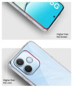 kelpuj Transparent Back Cover Case for Oppo A5 Pro 5G | Raised Bumps for Full Device & Camera Protection Shockproof TPU Silicone Back Case Mobile Cover Transparent - Image 8