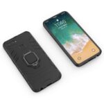 Shock Proof Back Case Mobile Cover for Oppo F9 Pro | Realme U1 (Armor | Hybrid PC + TPU | Full Protection with Ring Holder Kickstand | Carbon Black) - Image 3