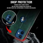 Shock Proof Flip Cover Back Case for Iphone 12 | Magnetic Wallet Leather Case with Stand - Image 4