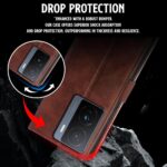 Shock Proof Flip Cover Back Case for Iqoo Z7 5G | Magnetic Wallet Leather Case with Stand - Image 8