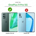 Polycarbonate Shockproof Crystal Clear OnePlus 9 Pro 5G Back Cover 360 Degree Protection Protective Design Transparent Bumper Back Cover for 1+ OnePlus 9 Pro 5G (Black) - Image 2