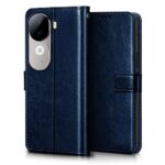 Shock Proof Flip Cover Back Case for Iqoo Z9S 5G | Magnetic Wallet Leather Case with Stand - Image 4