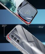 kelpuj Crystal Clear TPU Back Case for Compatible with Motorola Moto G62 5G | Flexible Shockproof Cover with Cushioned Edges Transparent - Image 5