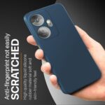 kelpuj Back Cover for Itel P55 Plus 4G | Ultra Slim Soft Rubberised Case | Inner Velvet Fabric Lining | Matte Silicone Flexible Mobile Case | Camera Protection - Blue - Image 8