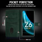 Shock Proof Flip Cover Back Case for Iqoo Z6 Lite 5G | Magnetic Wallet Leather Case with Stand - Image 6