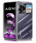 Crystal Clear Transparent Back Cover Case Compatible with Lava Agni 3 5G Shockproof Flexible TPU Silicone Case with Raised Edges for Full Body & Camera Protection